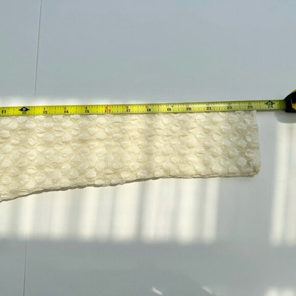 Lace Bolero Cardigan Small Ivory Feminine Fairy Polka Dots Layering - Picture 3 of 8